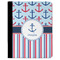 Anchors & Stripes Padfolio Clipboards - Large - FRONT