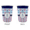 Anchors & Stripes Party Cup Sleeves - without bottom - Approval