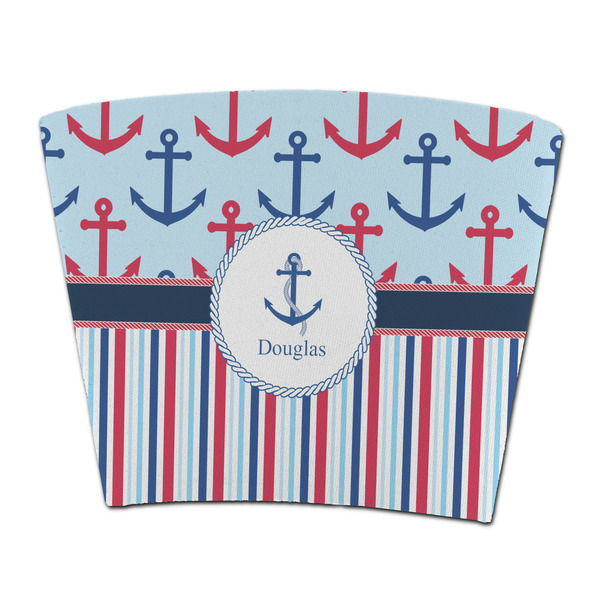 Custom Anchors & Stripes Party Cup Sleeve - without bottom (Personalized)