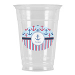 Anchors & Stripes Party Cups - 16oz (Personalized)