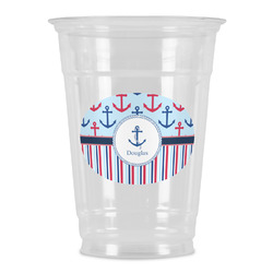 Anchors & Stripes Party Cups - 16oz (Personalized)