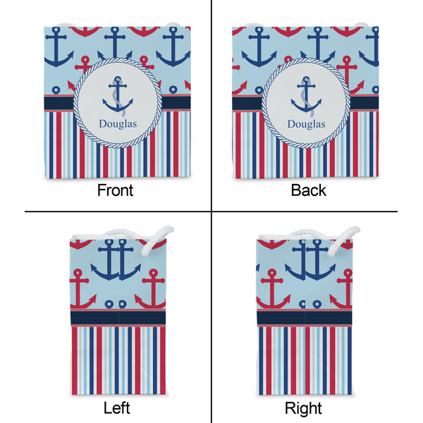 Anchors & Stripes Party Favor Gift Bag - Gloss - Approval