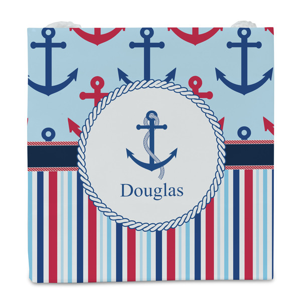 Anchors & Stripes Party Favor Gift Bag - Gloss - Front