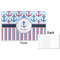 Anchors & Stripes Disposable Paper Placemat - Front & Back