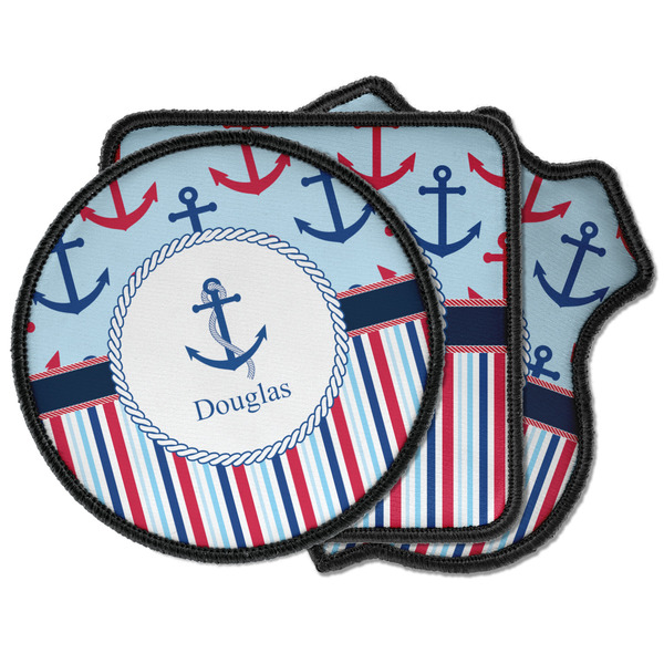 Custom Anchors & Stripes Iron on Patches (Personalized)