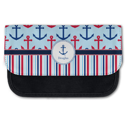 Anchors & Stripes Canvas Pencil Case w/ Name or Text