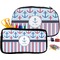 Anchors & Stripes Pencil / School Supplies Bags Small and Medium