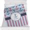 Anchors & Stripes Personalized Blanket