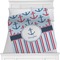 Anchors & Stripes Minky Blanket (Personalized)