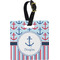 Anchors & Stripes Personalized Square Luggage Tag