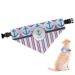 Anchors & Stripes Dog Bandana (Personalized)
