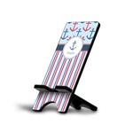 Anchors & Stripes Cell Phone Stand (Large) (Personalized)
