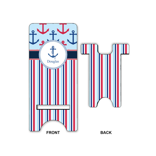 Anchors & Stripes Phone Stand - Front & Back