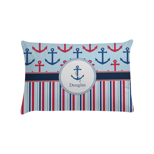 Custom Anchors & Stripes Pillow Case - Standard (Personalized)