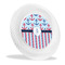 Anchors & Stripes Plastic Party Dinner Plates - Main/Front