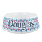 Anchors & Stripes Plastic Dog Bowl - Medium (Personalized)