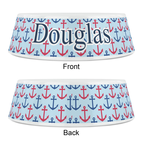 Anchors & Stripes Plastic Pet Bowls - Small - APPROVAL