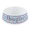 Anchors & Stripes Plastic Dog Bowl - Small (Personalized)