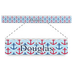 Anchors & Stripes Plastic Ruler - 12" (Personalized)