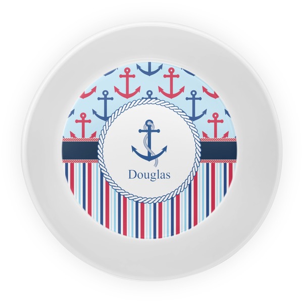 Anchors & Stripes Melamine Bowl - Center