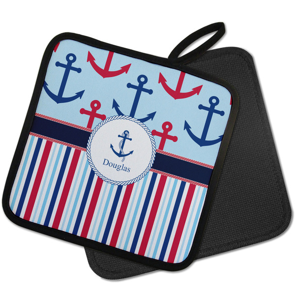 Anchors & Stripes Pot Holders - PARENT MAIN
