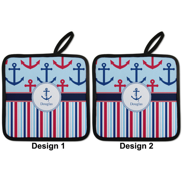 Anchors & Stripes Pot Holders - Set of 2 APPROVAL