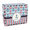 Anchors & Stripes Recipe Box - Full Color - Front/Main