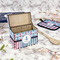 Anchors & Stripes Recipe Box - Full Color - In Context