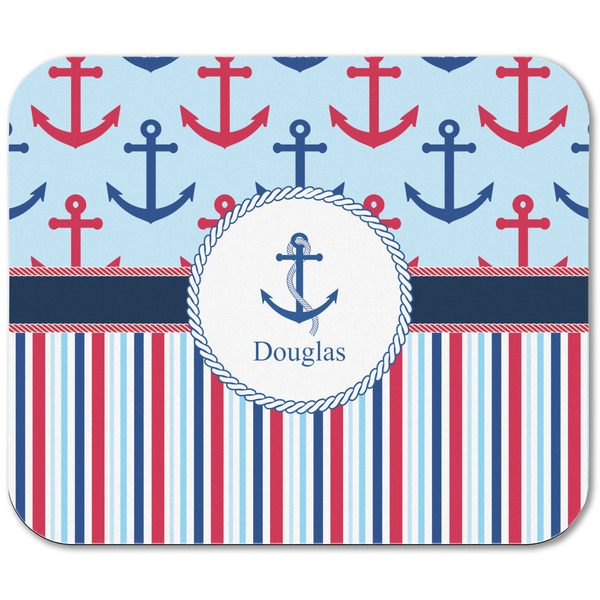 Anchors & Stripes Rectangular Mouse Pad - APPROVAL
