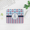 Anchors & Stripes Rectangular Mouse Pad - LIFESTYLE 2