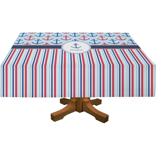 Anchors & Stripes Rectangular Tablecloths (Personalized)