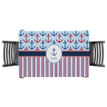 Anchors & Stripes Tablecloth - 58"x58" (Personalized)