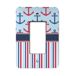 Anchors & Stripes Rocker Style Light Switch Cover
