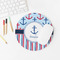 Anchors & Stripes Round Mousepad - LIFESTYLE 2