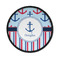 Anchors & Stripes Round Patch