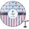 Anchors & Stripes Round Table Top