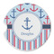 Anchors & Stripes Sandstone Car Coaster - Single