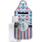 Anchors & Stripes Sanitizer Holder Keychain - Large with Case