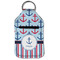 Anchors & Stripes Sanitizer Holder Keychain - Small (Front Flat)
