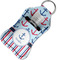 Anchors & Stripes Sanitizer Holder Keychain - Small in Case