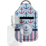 Anchors & Stripes Hand Sanitizer & Keychain Holder - Small (Personalized)