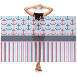 Anchors & Stripes Sheer Sarong