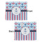 Anchors & Stripes Security Blanket - Front & Back View