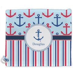 Anchors & Stripes Security Blanket (Personalized)