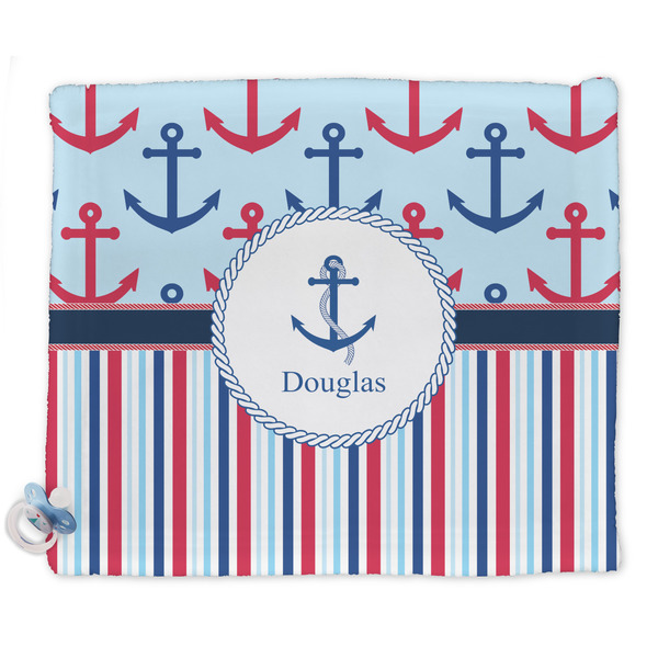 Custom Anchors & Stripes Security Blanket - Single Sided (Personalized)