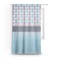 Anchors & Stripes Sheer Curtain With Window and Rod