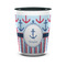 Anchors & Stripes Shot Glass - Two Tone - FRONT