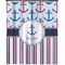 Anchors & Stripes Extra Long Shower Curtain - 70"x84" (Personalized)