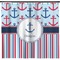 Anchors & Stripes Shower Curtain (Personalized) (Non-Approval)