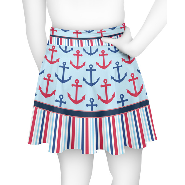 Anchors & Stripes Skater Skirt - Back